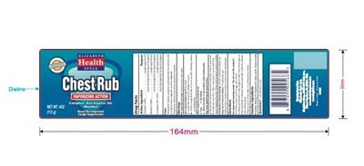 Label (Chest Rub Vaporizing Action 4oz(113g) 164x39mm)